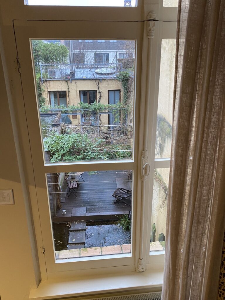 View of the city garden from the Congo Room